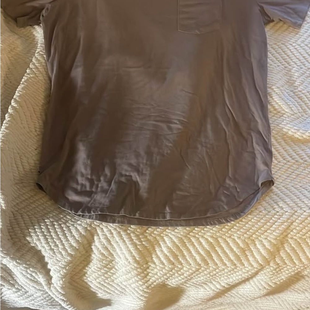 Cuts Clothing elongated Short Sleeve Tee - Taupe